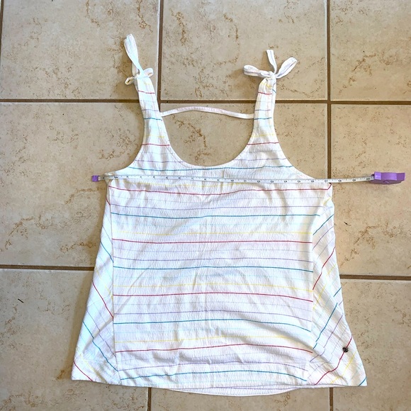 Roxy Rainbow Pinstripe Tank Top. Medium.  Mint condition - Picture 11 of 15